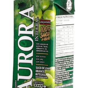 SUCO DE UVA AURORA BRANCO INTEGRAL 200ML TP (CX C/ 24 UN)